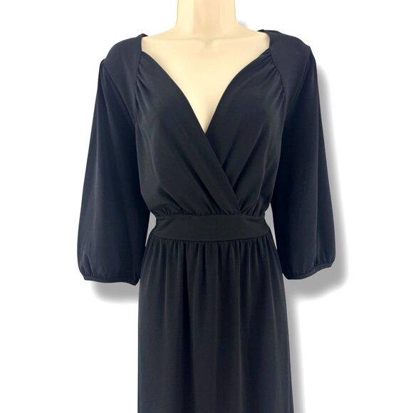 Little Black Dress with Tie Size XL 16-18 1X Plus Size‎ Timeless Classic Wedding - Picture 2 of 5
